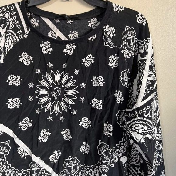 Tibi medium long sleeve black and white top - Picture 2 of 6